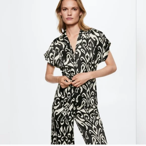 MANGO Printed jumpsuit - Picture 3 of 5